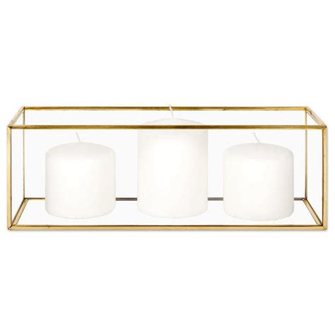 koyal wholesale long glass metal candle holder centerpiece box|Koyal Wholesale Long Glass Candle Holder .